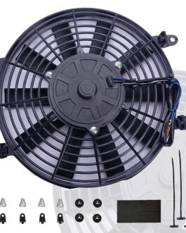 10″ inch Electric Cooling Radiator Fan Assembly Reversible Push